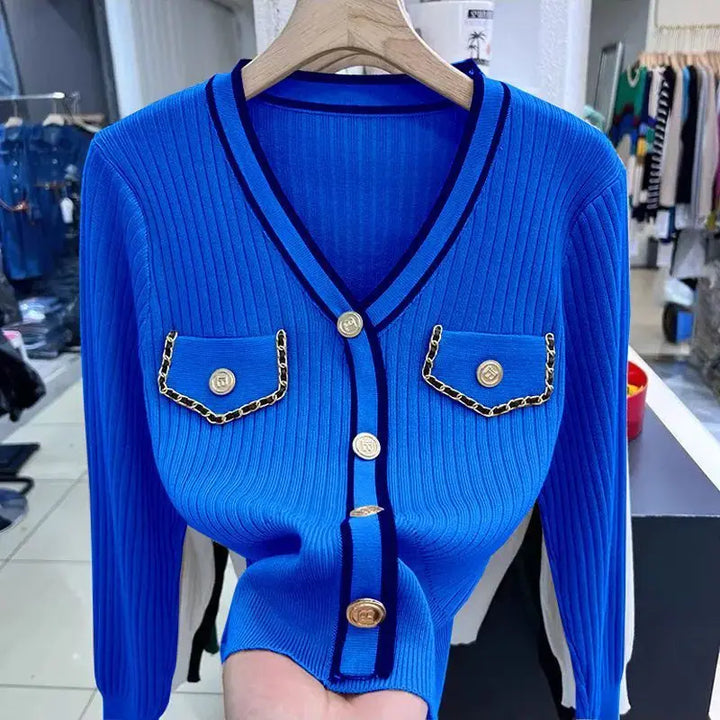 Stilla | Dame sweater med lange ærmer og lommer