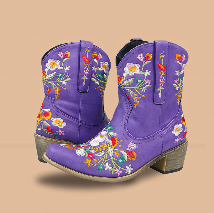 Stilla | Vandafvisende Vintage Cowgirl Støvler
