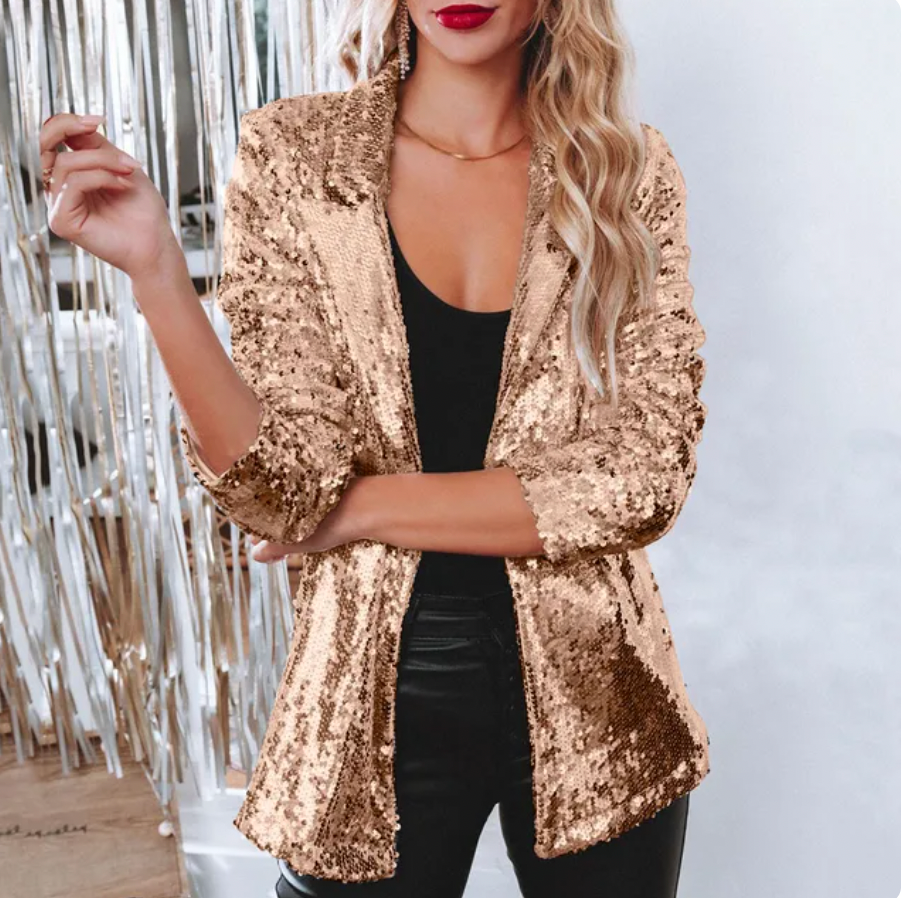 Stilla | Blazer Med Pailletter Heidi