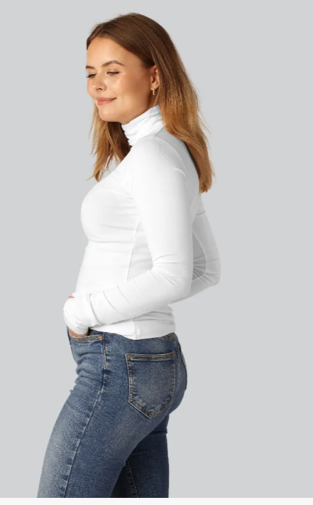 Stilla | Rullekravepullover til Damer i Elegant Design og Slim Fit