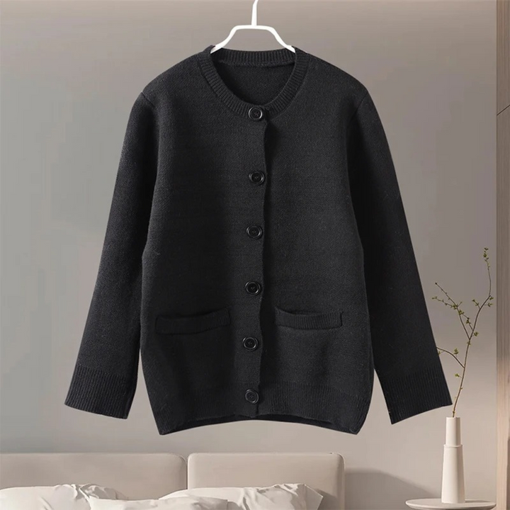 Stilla | Cardigan Kvinder med Rund Halslinje