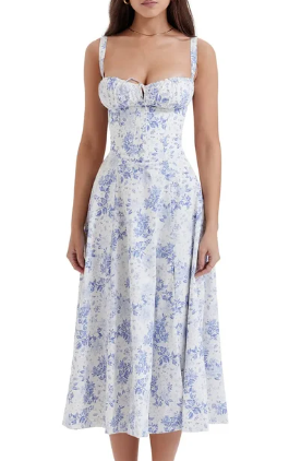 Stilla | Mellemstort Blomster Bustier