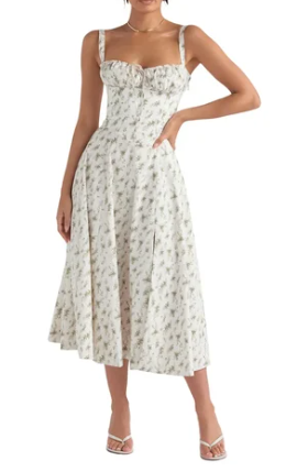 Stilla | Mellemstort Blomster Bustier