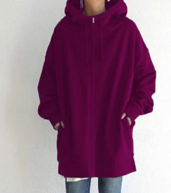 Stilla-Hoodie med lynlås til efterår/vinter