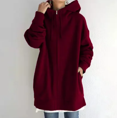 Stilla-Hoodie med lynlås til efterår/vinter