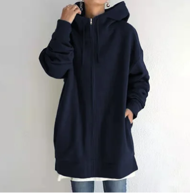 Stilla-Hoodie med lynlås til efterår/vinter
