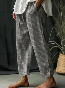 Stilla | Stribet Casual Sommerbukser