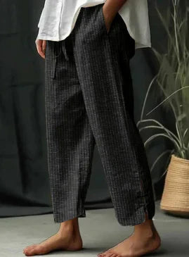 Stilla | Stribet Casual Sommerbukser