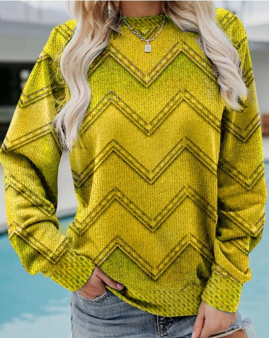 Stilla | Sweatshirt med geometrisk mønster