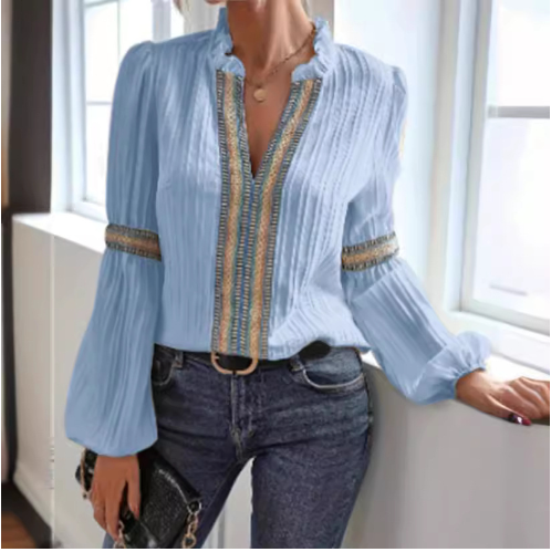 Stilla | Romantisk Blonde Bluse