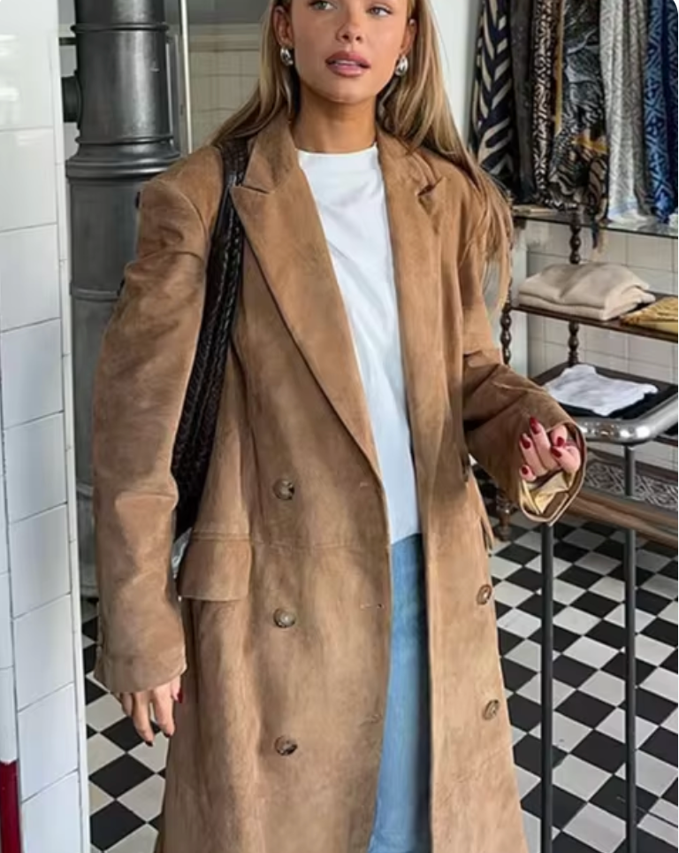 Stilla | Lang Suede Jakke
