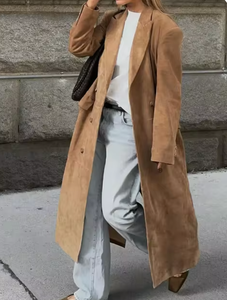 Stilla | Lang Suede Jakke