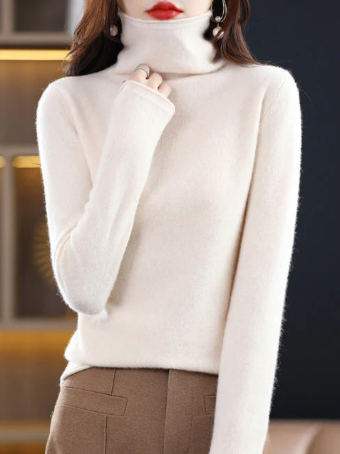 Stilla | Vinterchic: Rullekrave i Ren Uld For Stilfuld Elegance