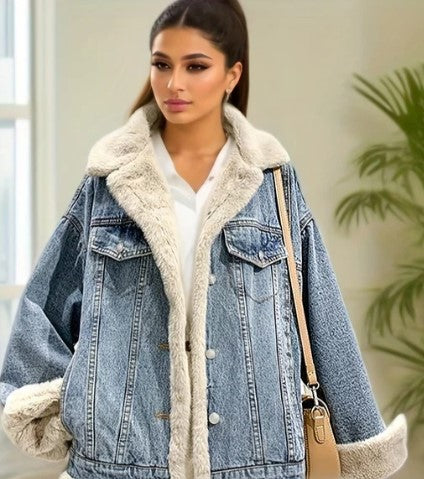 Stilla | Vendbar blouson i denim