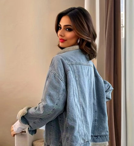 Stilla | Vendbar blouson i denim