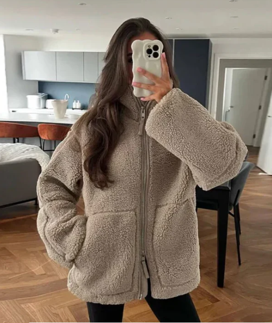 Stilla | Dame Sherpa Lynlåsjakke