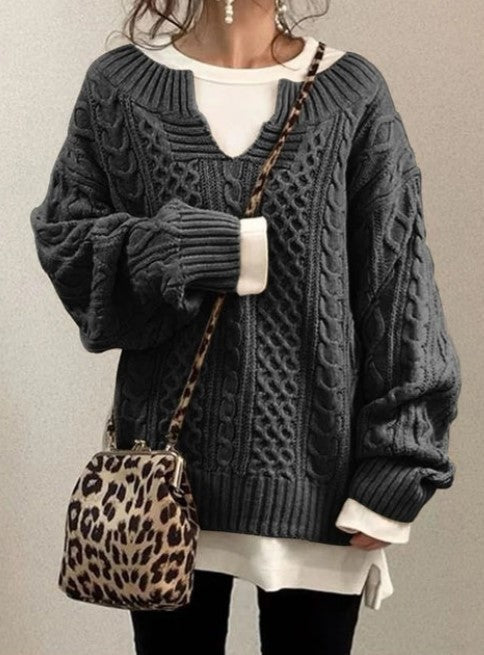 Stilla | Taljeret Pullover med Elegant Udseende