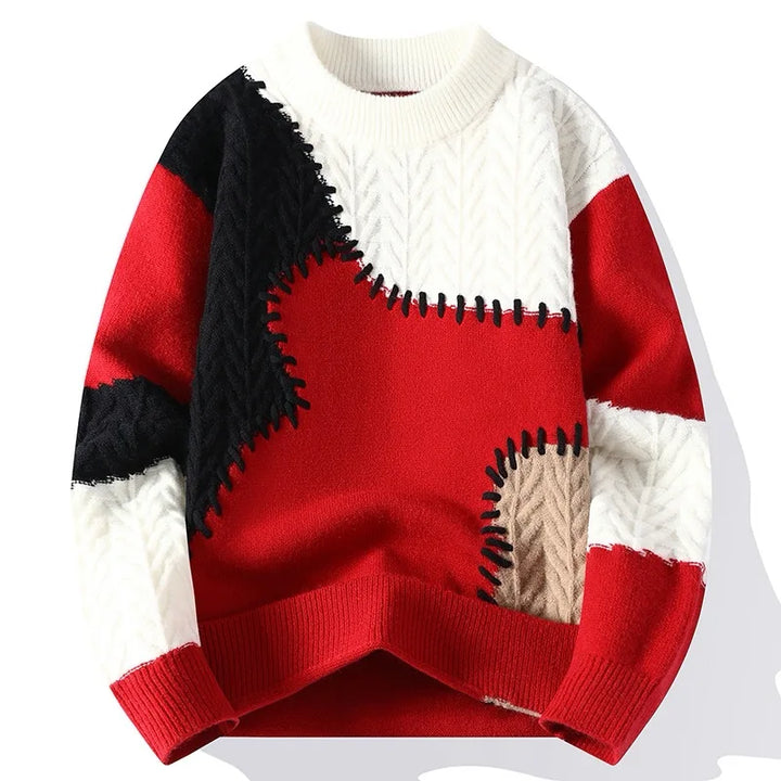 Stilla | Patchwork Pullover Fritid