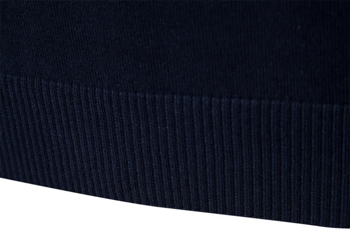 Stilla | Strikpullover med Kvart Lynlås - Elegant Fint Strik til Erhvervsliv & Fritid
