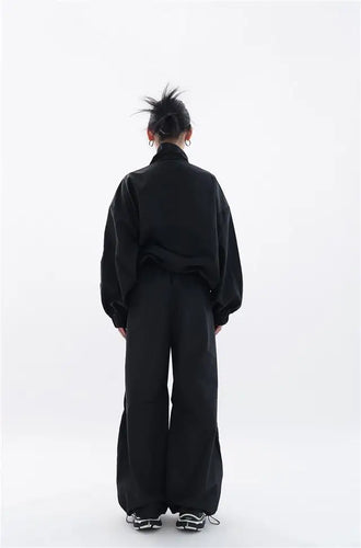 Stilla | Oversized Sporty Sort Træningsdragt