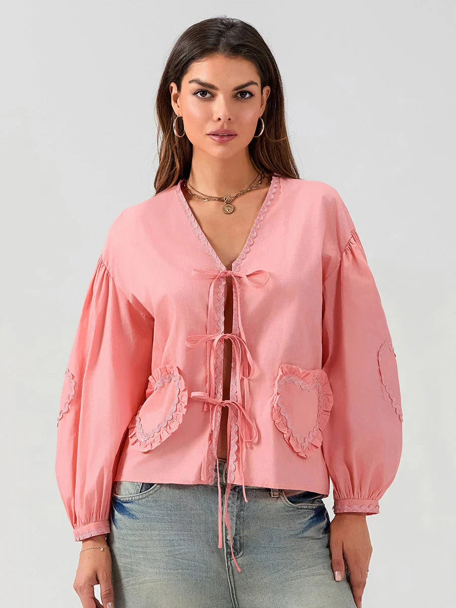 Stilla | Smuk Bluse Med Lommer