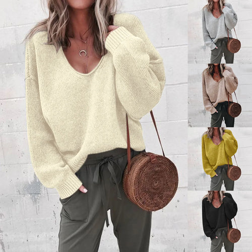 Stilla | Elegant damepullover med V-udskæring