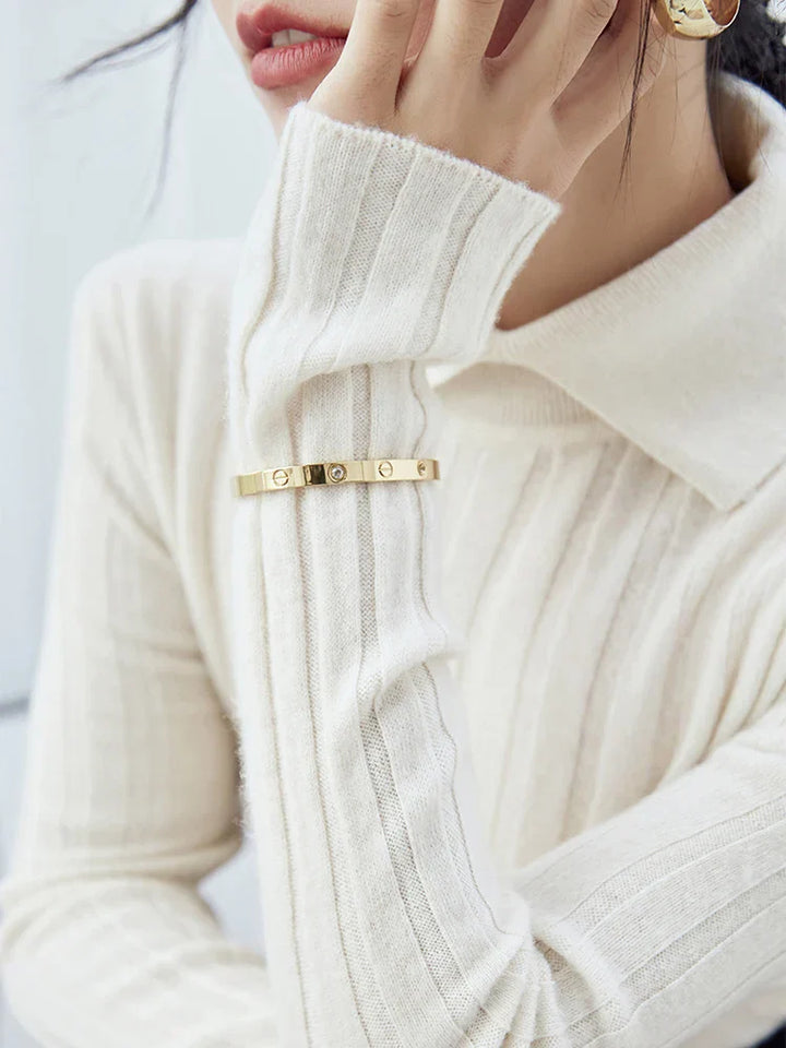 Stilla | Løs Pullover Med Polokrave Til Damer