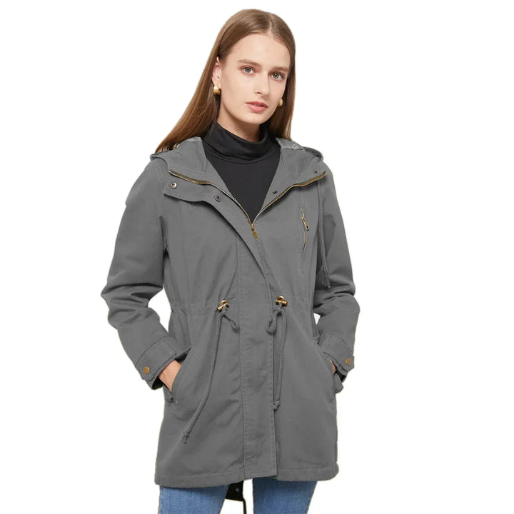 Stilla | Trenchcoat med hætte