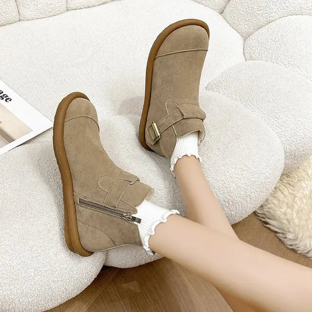Stilla | Retro-lederschuhe Aus Kuhhaut