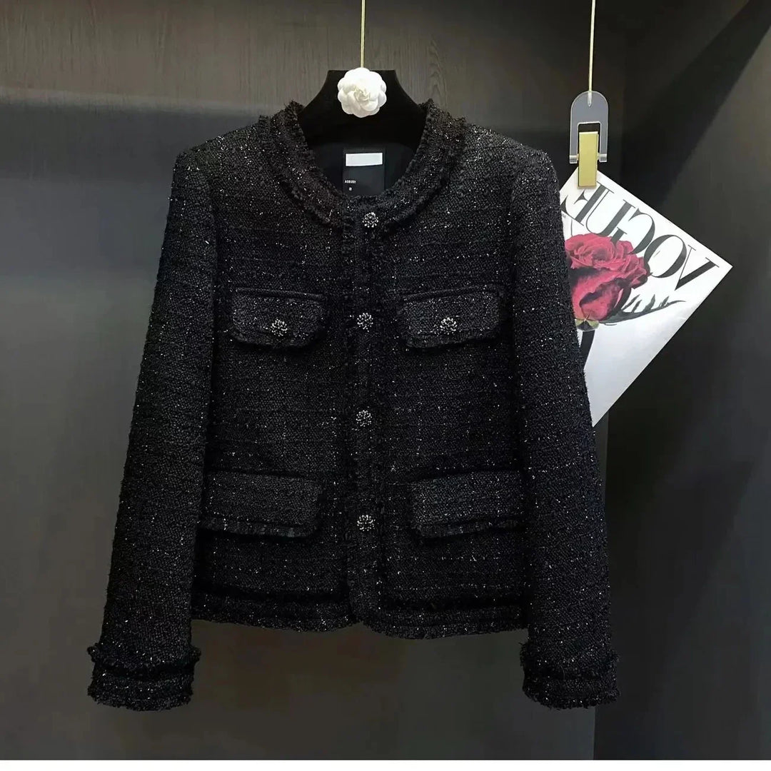 Stilla | Jakke i Sort Tweed