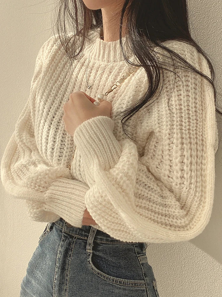 Stilla | Vintage Overstørrelse Pullover Harajuku Til Kvinder Med Lange Ærmer