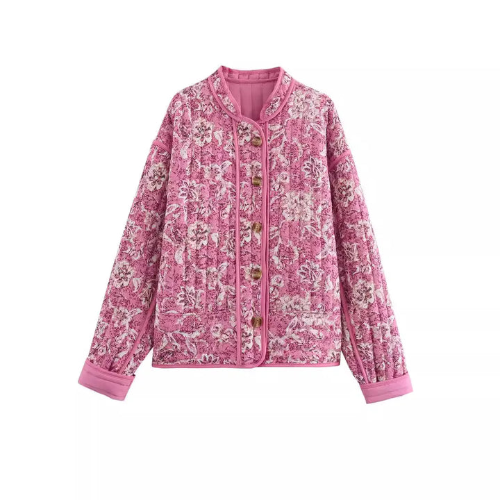 Stilla | Boho blomsterprint-jakke