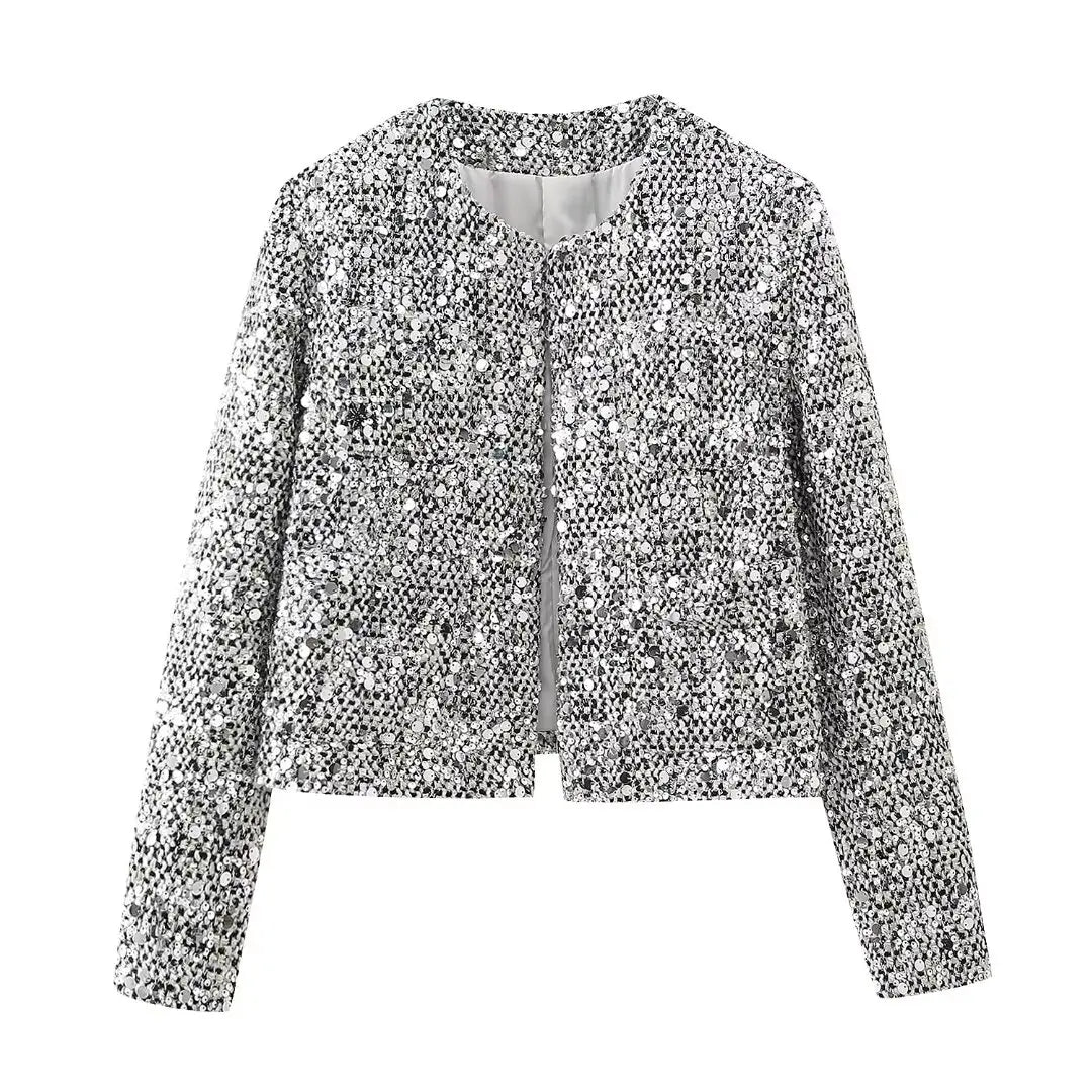Stilla | Glamourjakke Med Pailletter