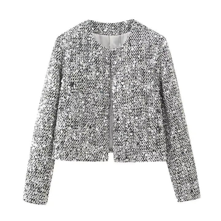 Stilla | Glamourjakke Med Pailletter