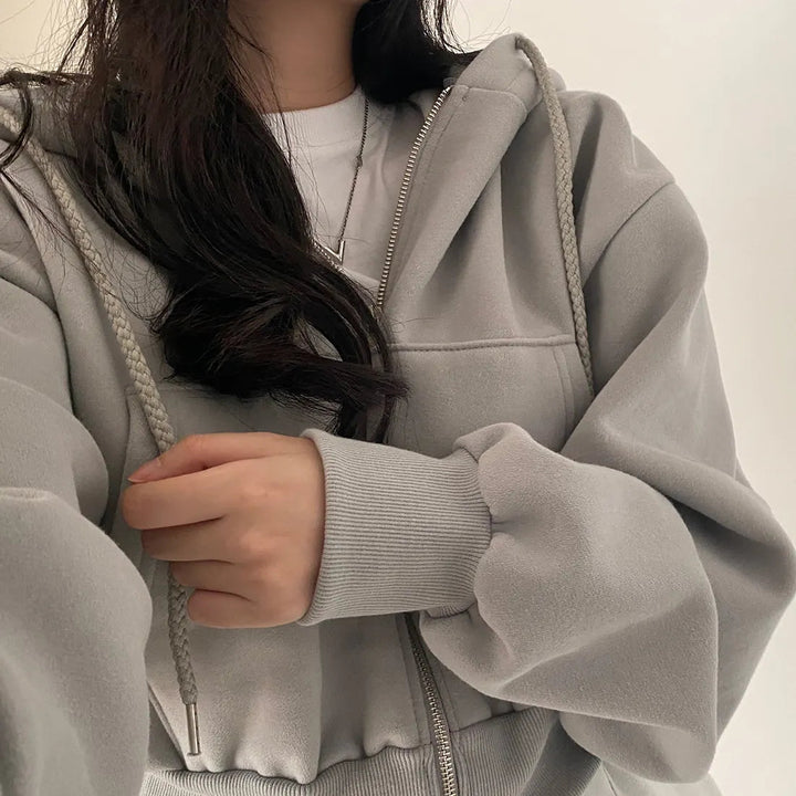 Stilla | Bequemer Kapuzenpullover Mit Reißverschluss