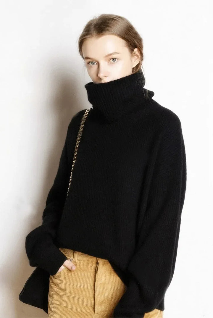 Stilla | Oversized Rullekrave Sweater Dame