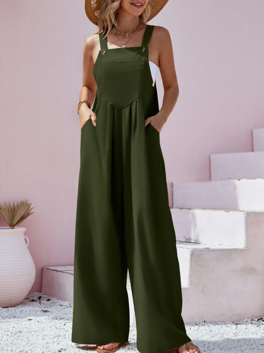 Stilla | Jumpsuit med Bred Ben Stil
