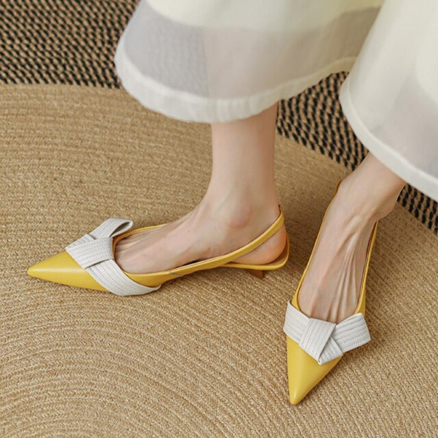 Stilla | Slingback Pumps Med Spids Tåhætte