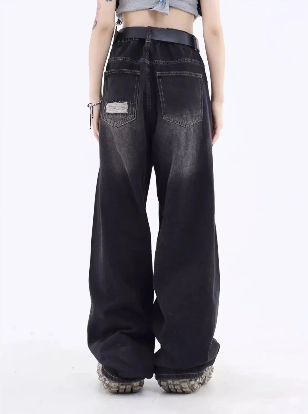 Stilla | Løse Rippede Jeans