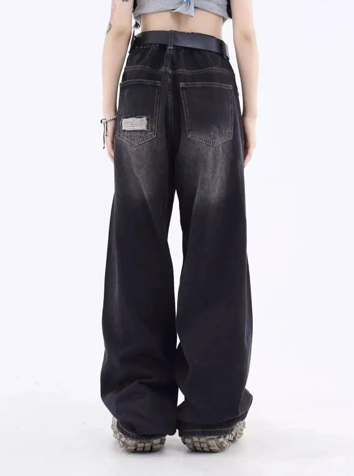 Stilla | Løse Rippede Jeans