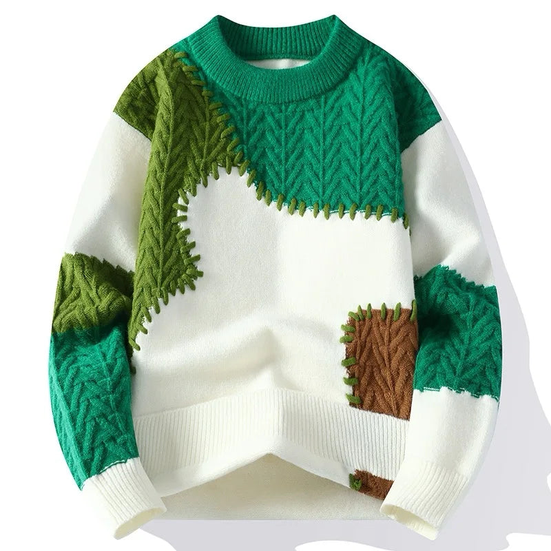 Stilla | Patchwork Pullover Fritid