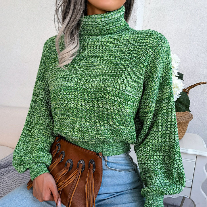 Stilla | Strikket, Løs Pullover Med Turtleneck Til Damer