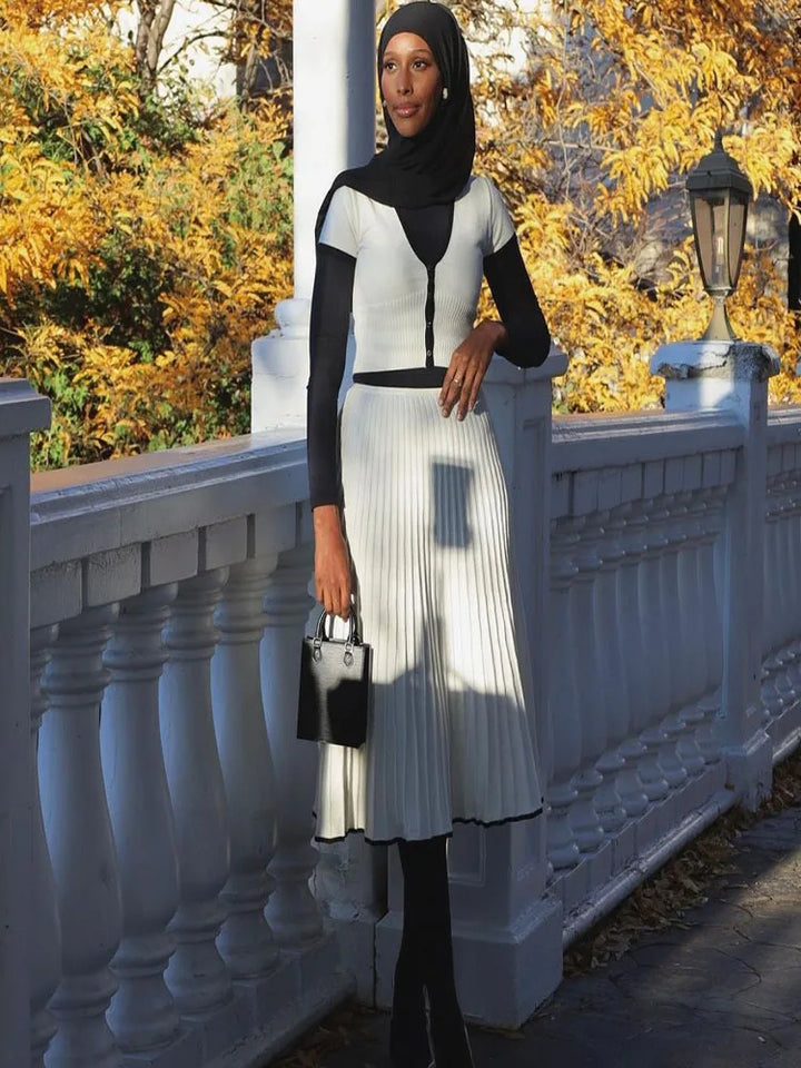 Stilla | To-delt Plisseret Ensemble