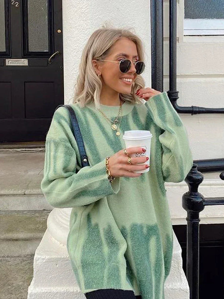 Stilla | Pullover Dame Med Livligt Mønster