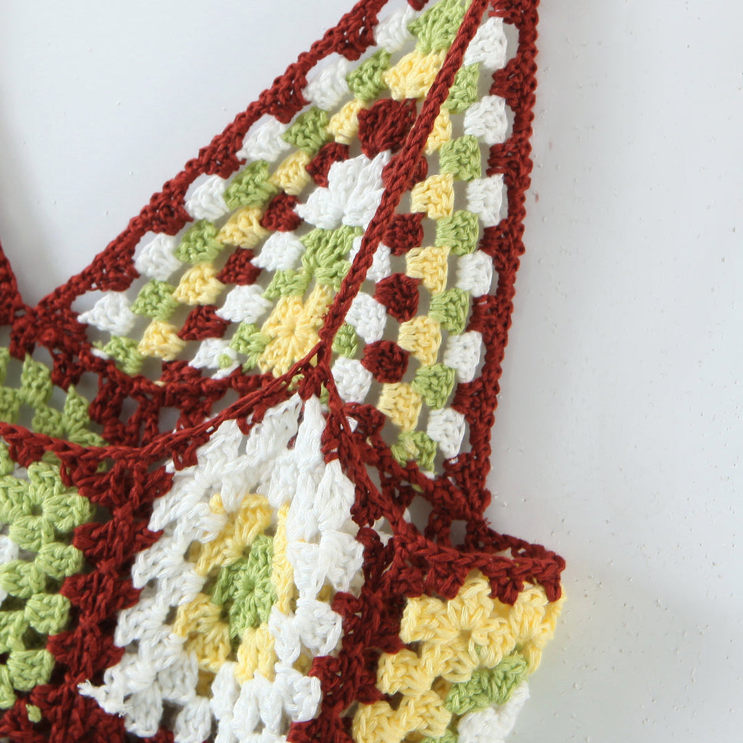 Stilla | Boho Hæklet Sling Kjole