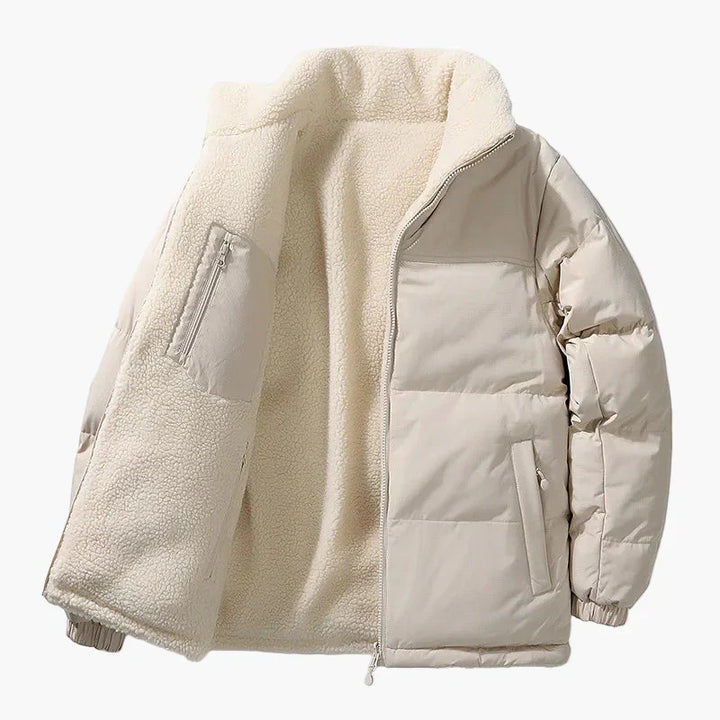 Stilla | Vinter Steppjakke med Fleece-Indvendig - Urban Fritidsjakke, Løs Pasform, Varm, Ideel til Hverdag & Udendørs