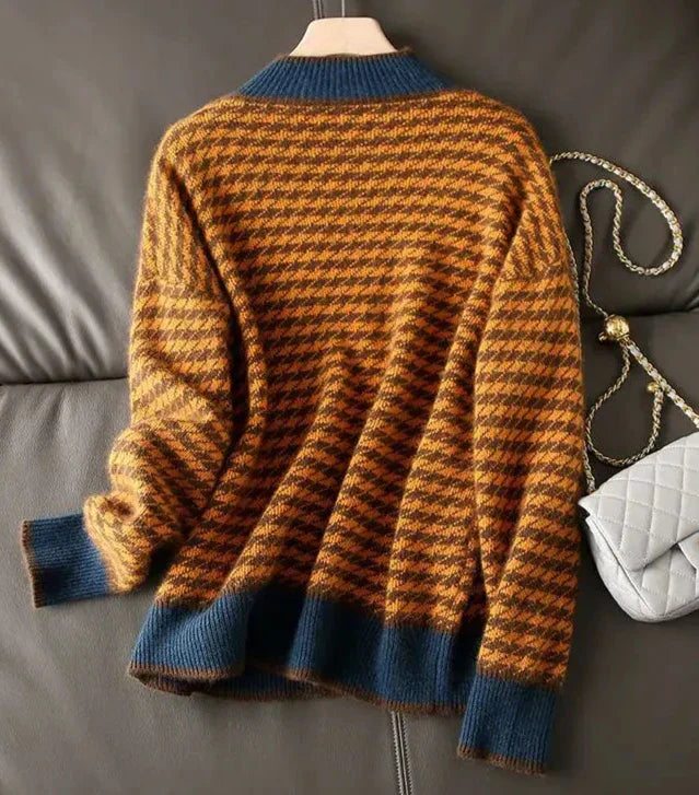 Stilla | Klassisk Mønstret Strikpullover