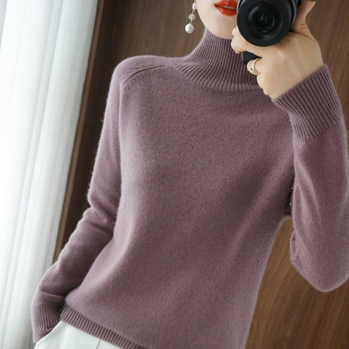 Stilla | Elegant Pullover Med Rullekrave Efterår