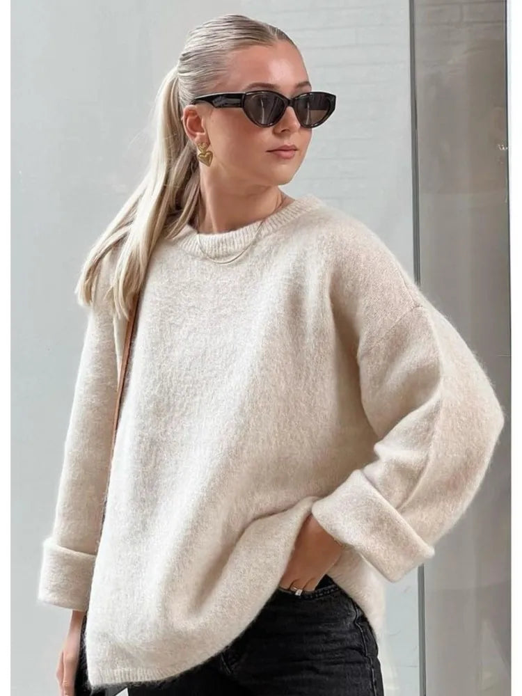 Stilla | Oversized Strikpullover