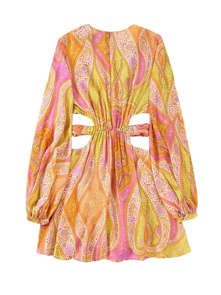 Stilla | Paisley Skater Stil Udskaaret Kjole